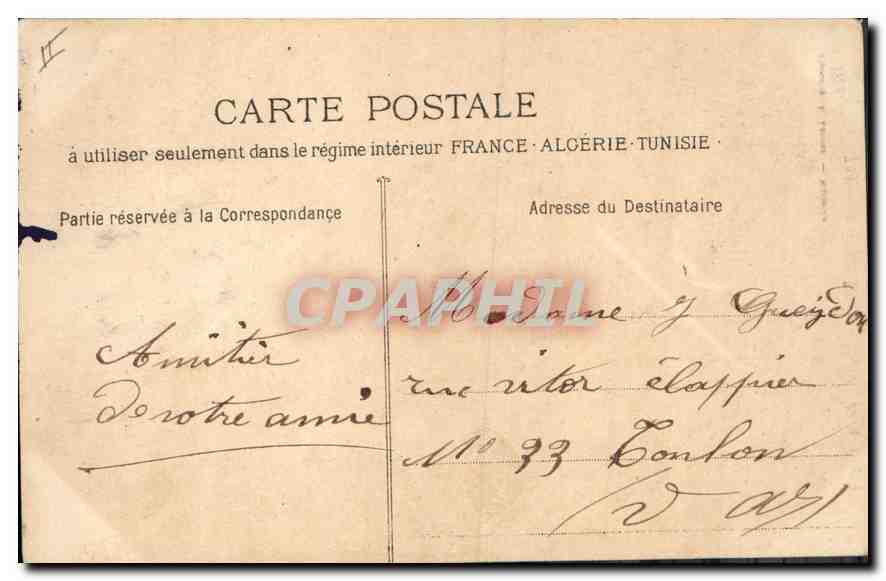 CPA La Sainte Baume Montee de la Grotte  — Verso