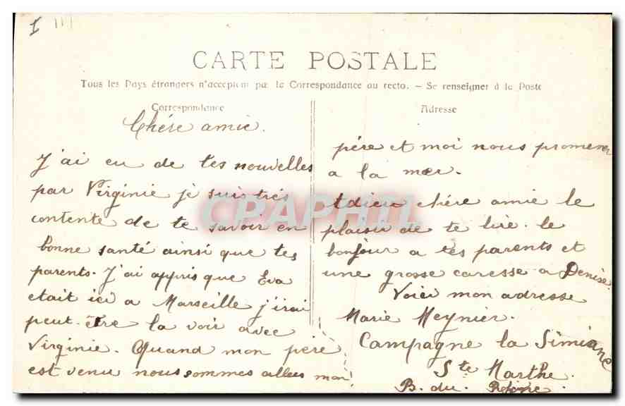 CPA La Sainte Baume Autel dans la Grotte  — Verso