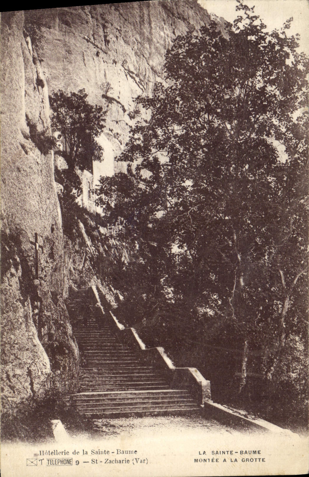 CPA La Sainte Baume Montee de la Grotte 
