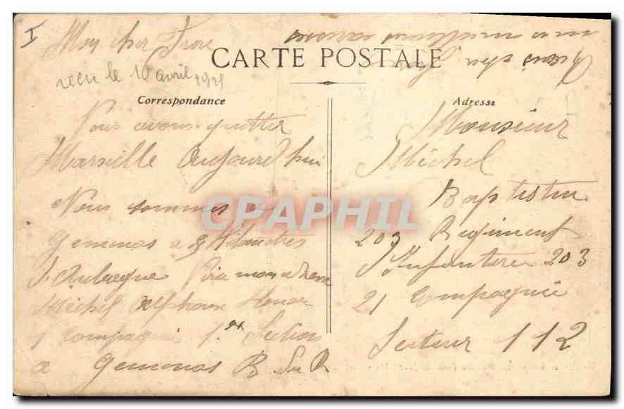 CPA La Sainte Baume La Fontaine de Nans  — Verso