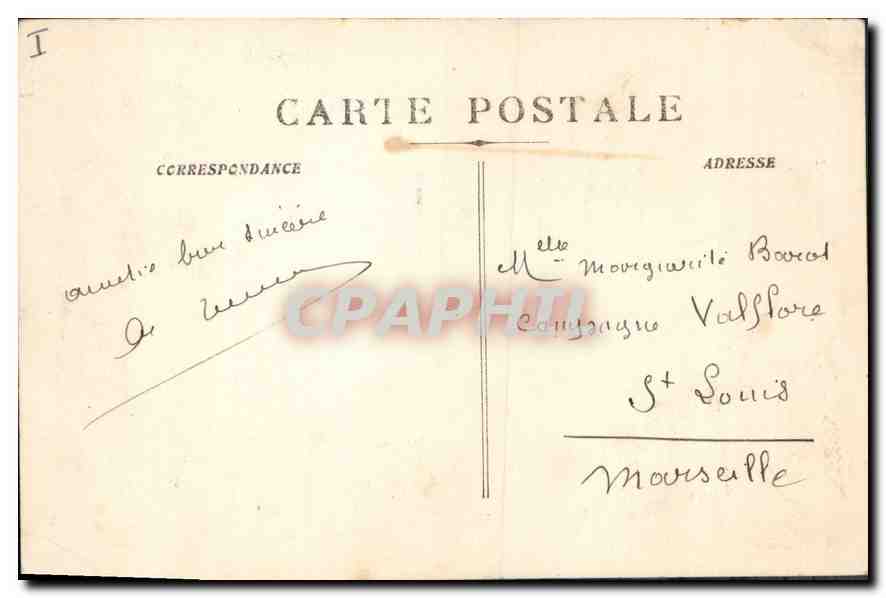 CPA Foret de la Sainte Baume Sous bois  — Rückseite