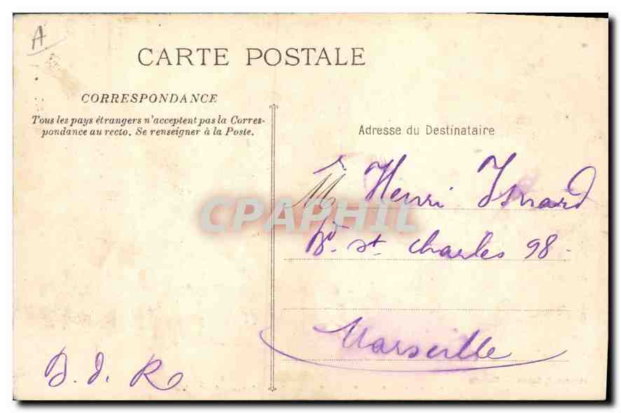 Chaine de la Sainte-Baume & le Plateau de Giniez — Phototyp. E. Lacour — Marseille — n° 2238 — Verso