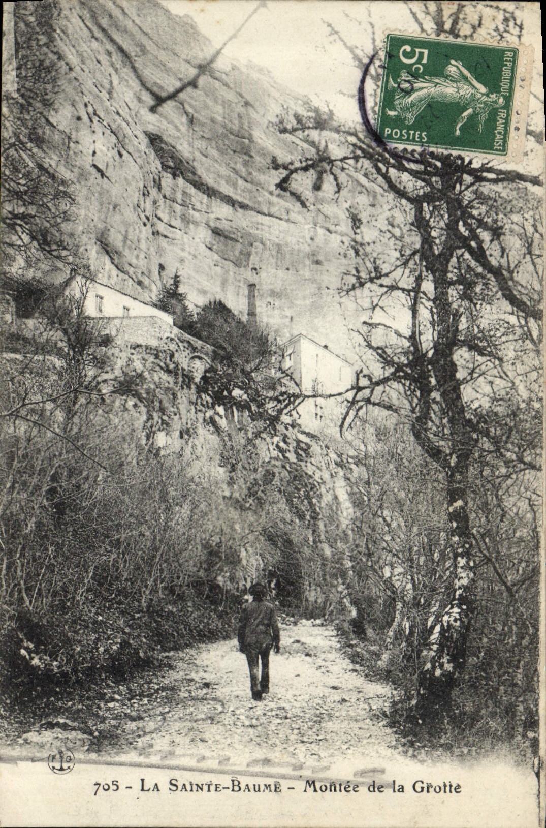 CPA La Sainte Baume Montee de la Grotte 
