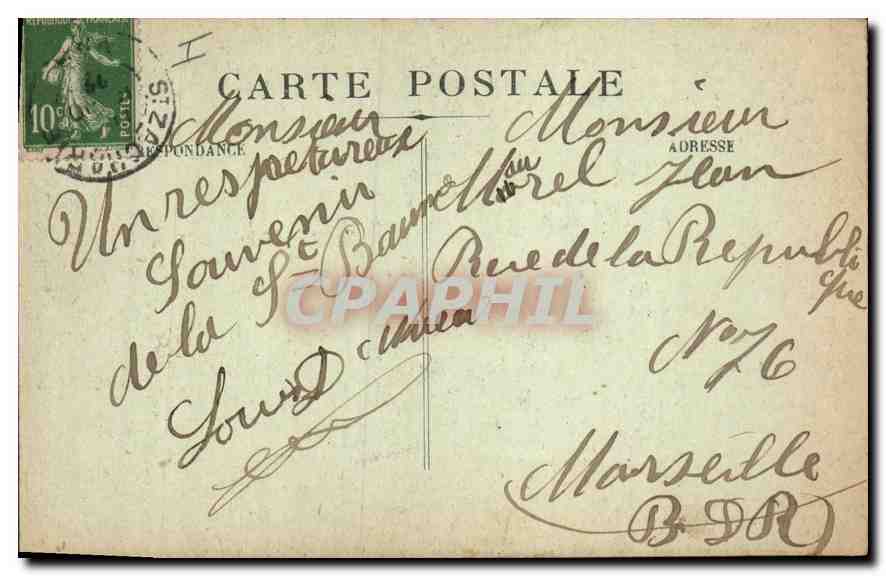 CPA La Sainte Baume Chapelle des Pharisiens de 1660  — Verso