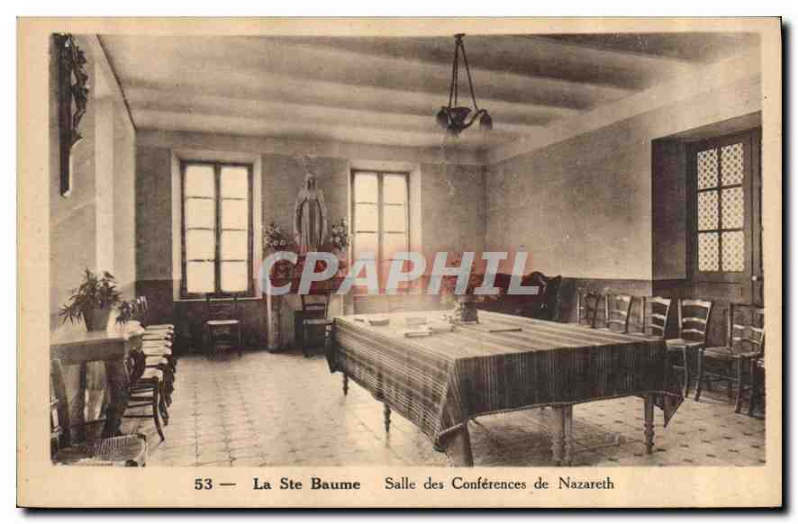 CPA La Ste Baume Salle des Conferences de Nazareth 