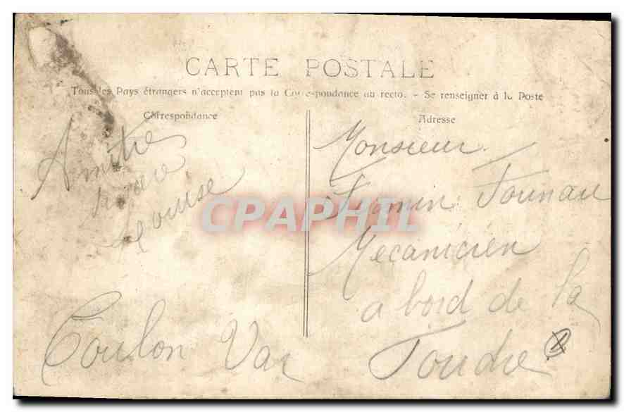 CPA La Sainte Baume Arrivee a la Grotte  — Verso