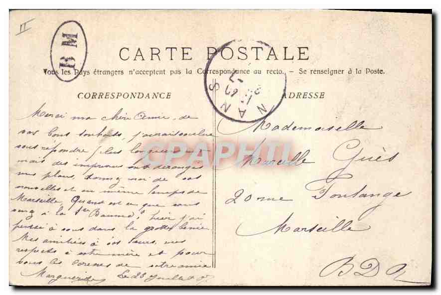 CPA La Sainte Baume La Foret Le Canape  — Verso