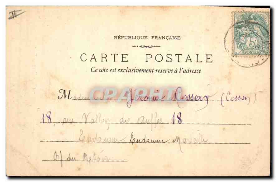 CPA La Sainte Baume Dans la Foret  — Verso