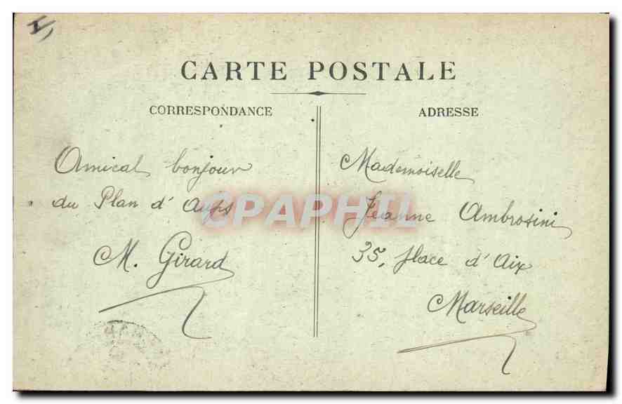 CPA La Sainte Baume Le Saint Pilon  — Verso