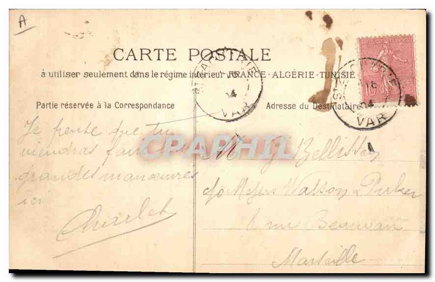 Chaine de la Sainte-Baume et le Plateau du Plan d'Aups — Phototyp. E. Lacour — Marseille, n° 2238 — Reverso