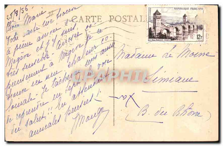 CPA La Sainte Baume Nazareth Vue Generale  — Verso