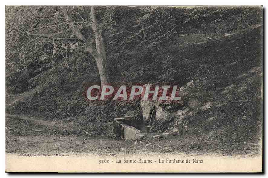 CPA La Sainte Baume La Fontaine de Nans 