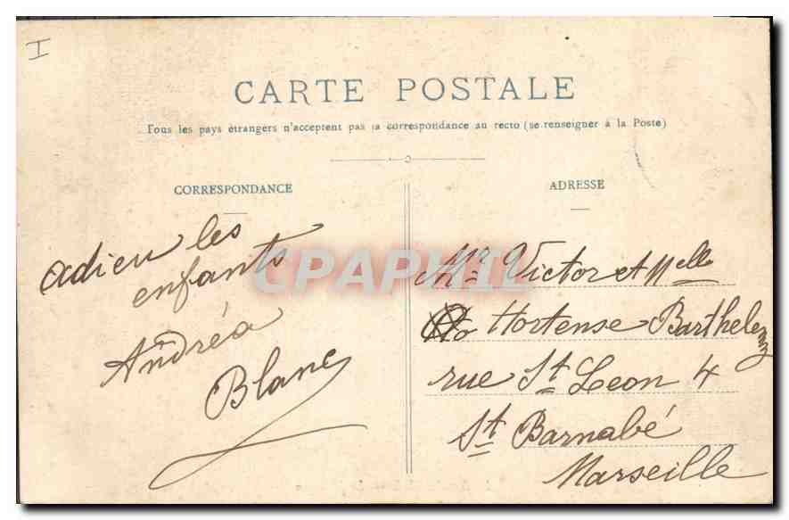 CPA La Ste Baume Le St Pilon  — Rückseite