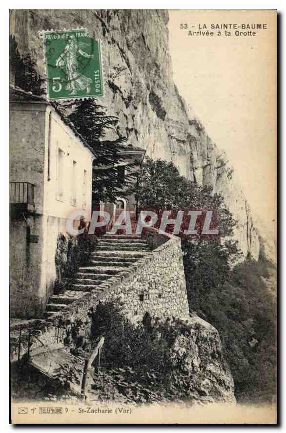 St-Zacharie (Var) — Arrivée à la Grotte de la Sainte-Baume — Éditeur Téléphone 9
