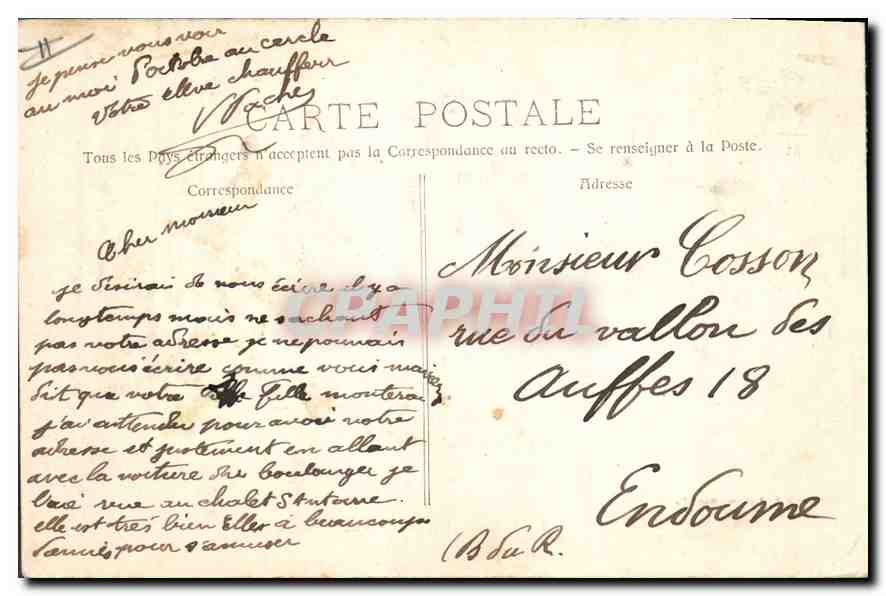 CPA La Sainte Baume Vue Generale  — Verso