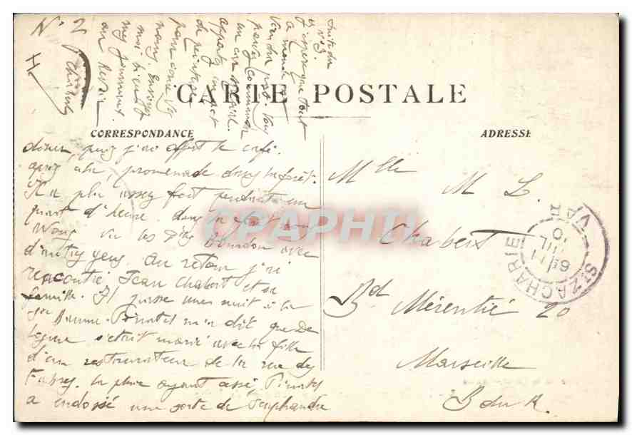 La Sainte-Baume — La Fontaine de Nans — Hôtellerie de la Sainte-Baume — Verso