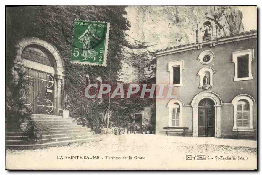 CPA La Sainte Baume Terrasse de la Grotte 