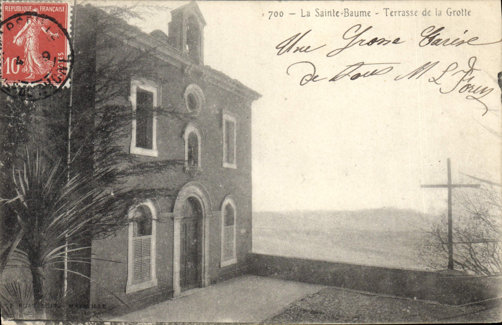 CPA La Sainte Baume Terrasse de la Grotte 
