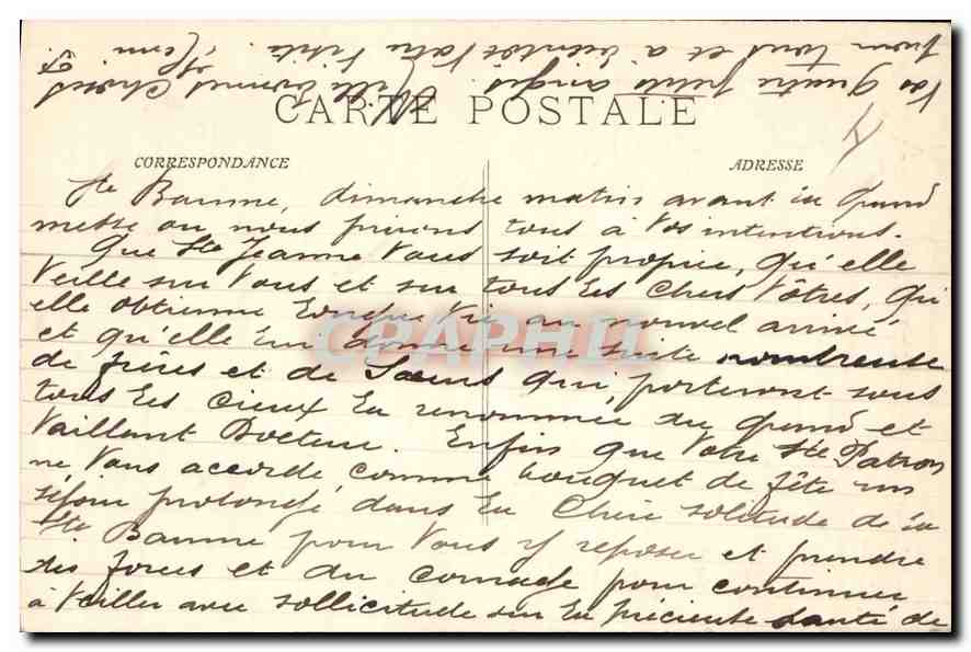 CPA La Sainte Baume Montee de la Grotte  — Verso