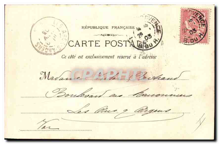 CPA La Sainte Baume dans la Foret  — Verso