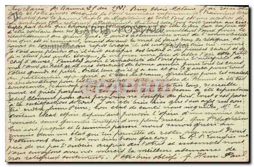 La Sainte-Baume — L'Hôtellerie et la Chapelle — Éditeur E.P. n° 2672 — Verso