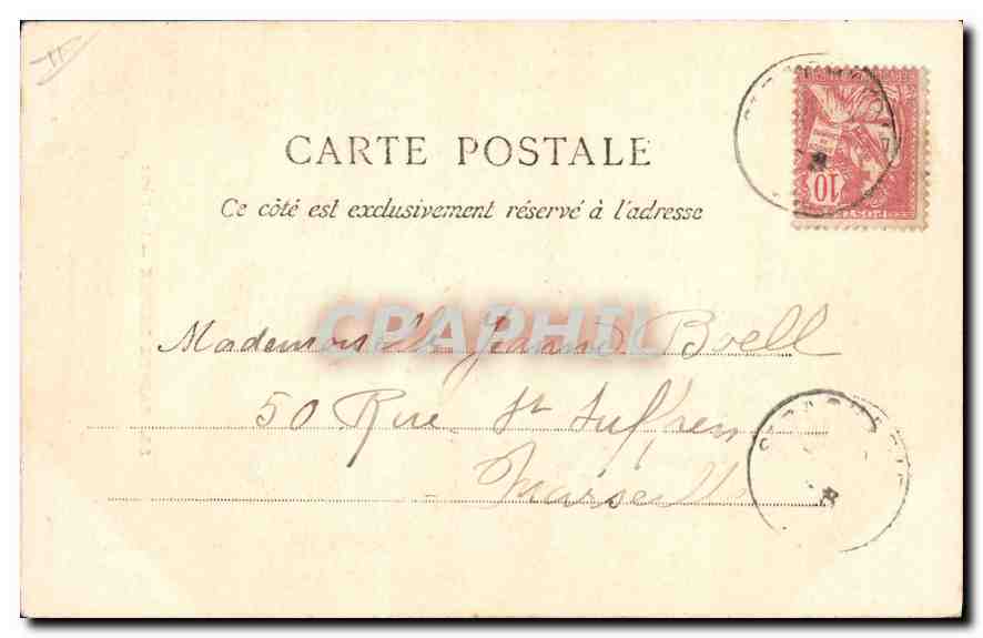 CPA Sainte Baume La Foret  — Verso