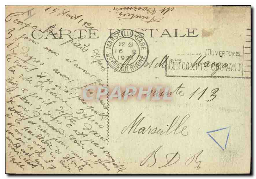 CPA La Ste Baume L'Oratoire  — Verso