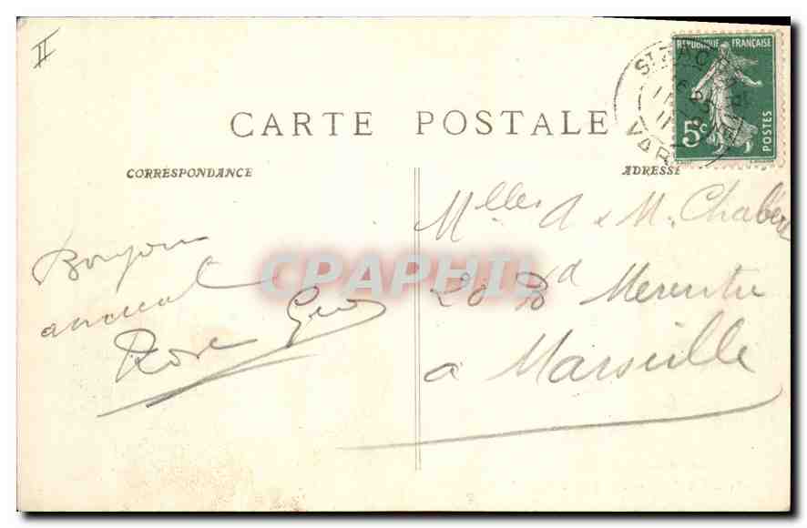 CPA La Sainte Baume La Foret Le Canape  — Verso