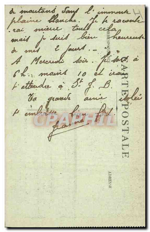 CPA La Sainte Baume L'Entree de la Grotte  — Verso