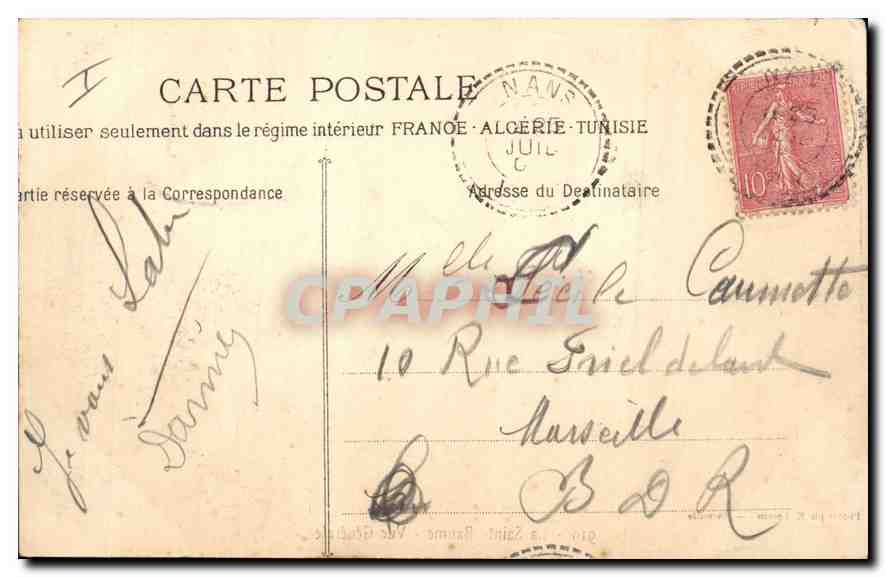 CPA La Sainte Baume Vue Generale  — Verso