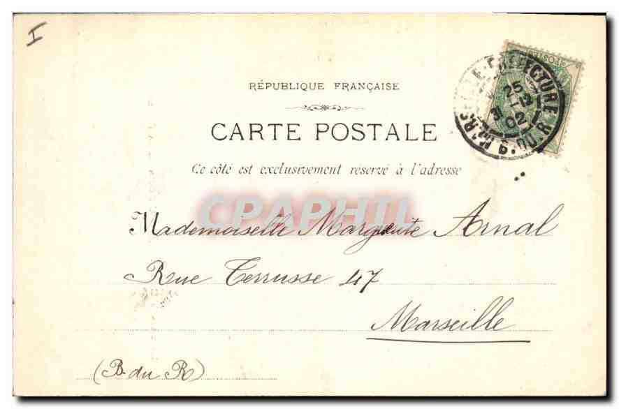 CPA La Sainte Baume Un coin de la Foret  — Verso