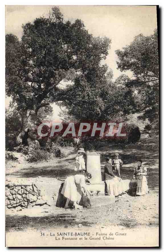 La Sainte-Baume - Ferme de Gineuz - La Fontaine et le Grand Chêne