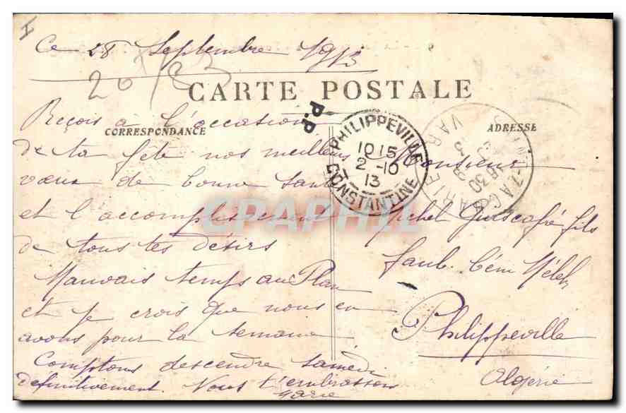 Sainte-Baume - Quelle der Glacière und Gipfel von Bretagne — unbekannter Verlag, Nr. 912 — Rückseite
