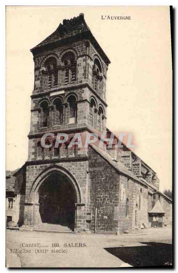 CPA Salers Cantal Un coin de la Grande Place 