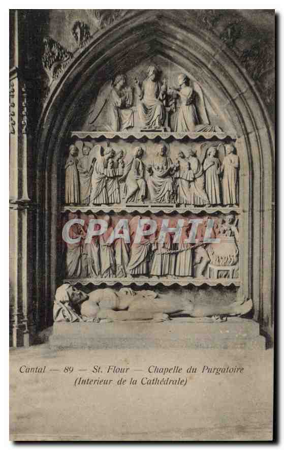 CPA St Flour Chapelle du Purgatoire Interieur de la Cathedrale 