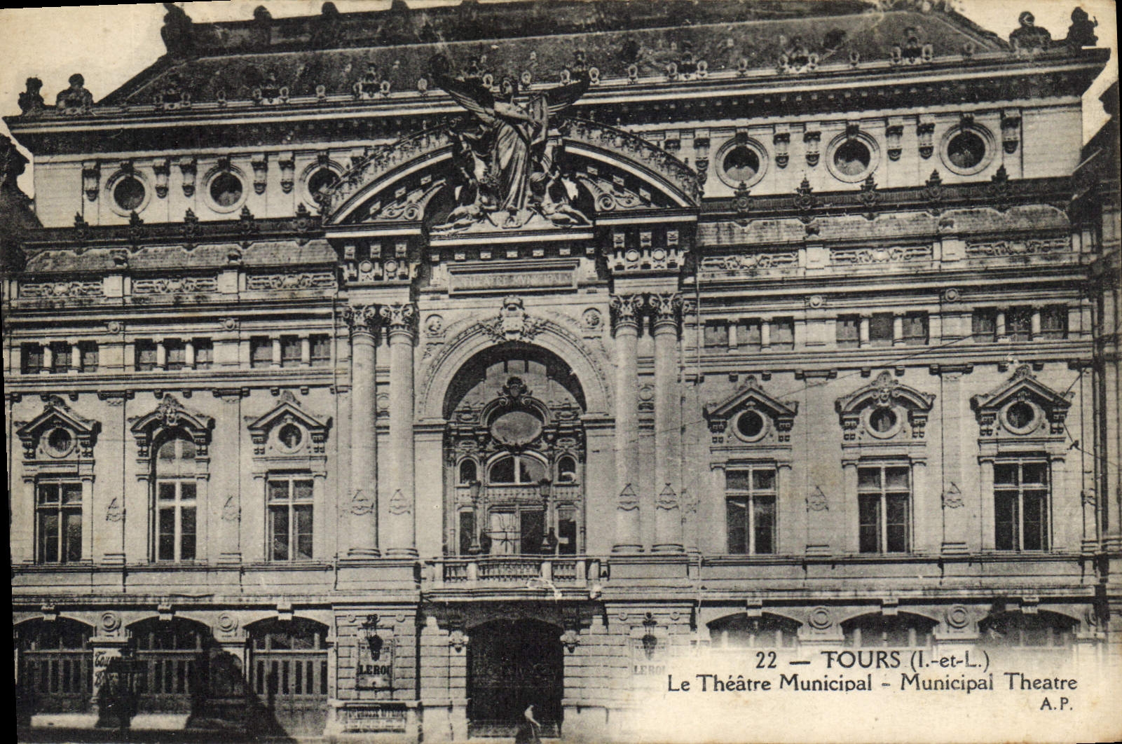 CPA Tours Le Theatre Municipal 