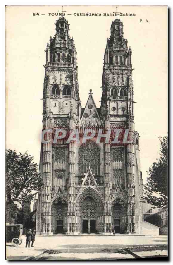 CPA Tours Cathedrale Saint Gatien 