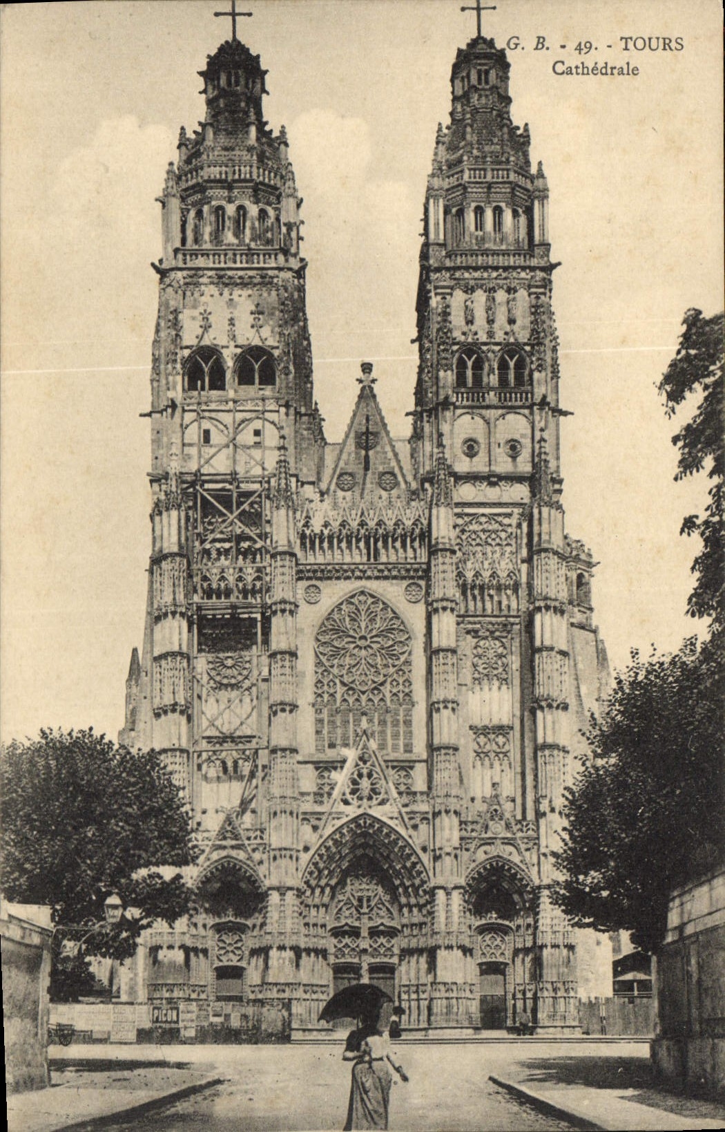 CPA Tours Cathedrale 