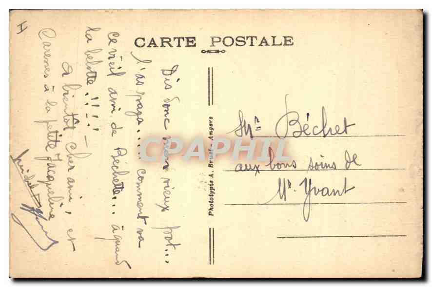CPA Tours L'Hotel de la Crouzille  — Rückseite