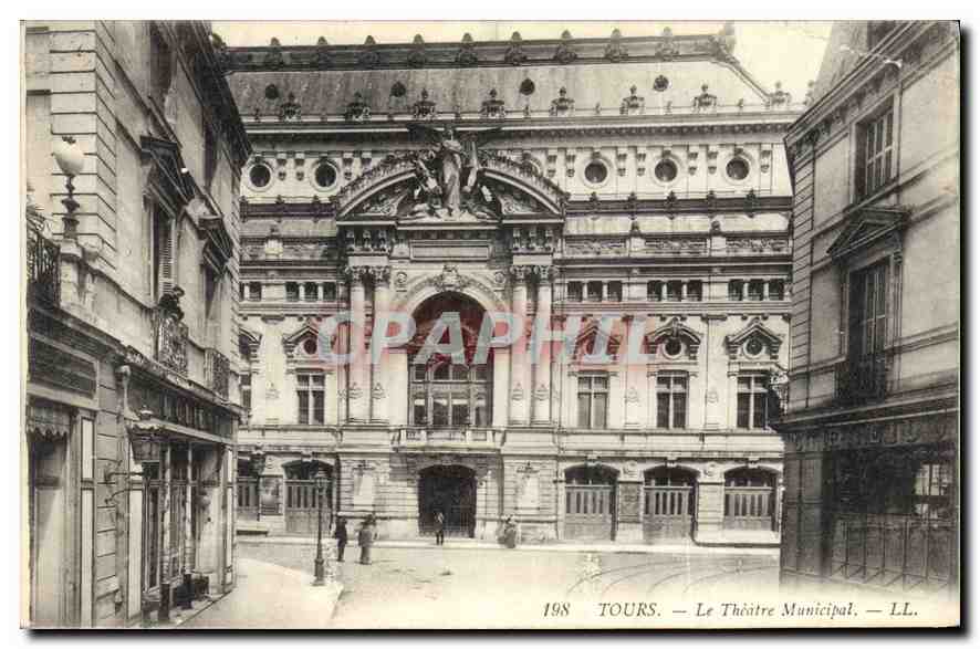 CPA Tours Le Theatre Municipal 