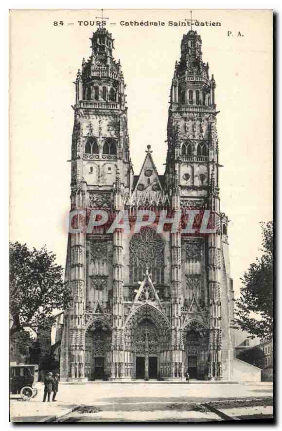 CPA Tours Cathedrale Saint Gatien 