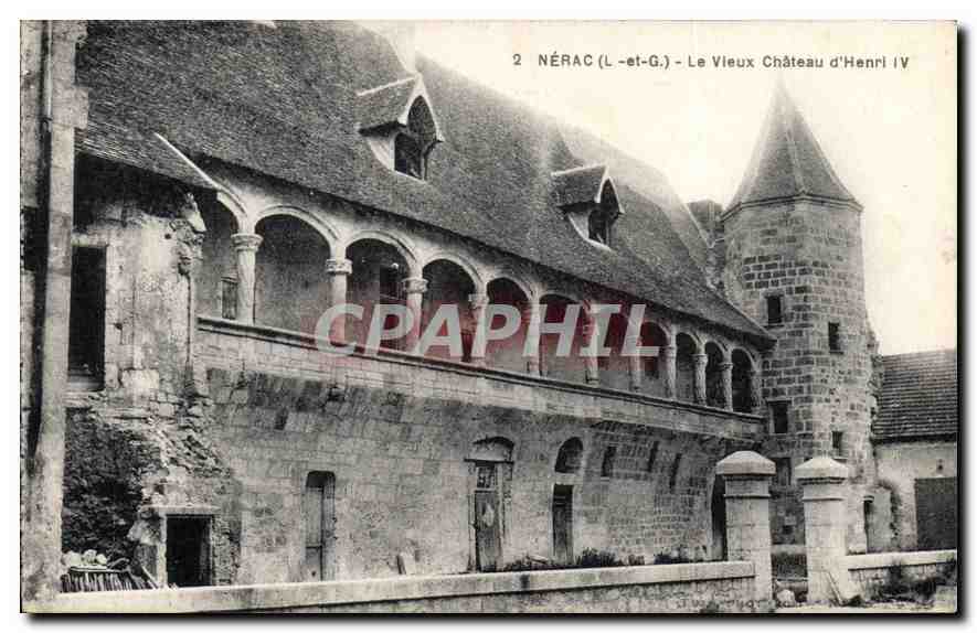 CPA Nerac L et G Le Vieux Chateau d'Henri IV 
