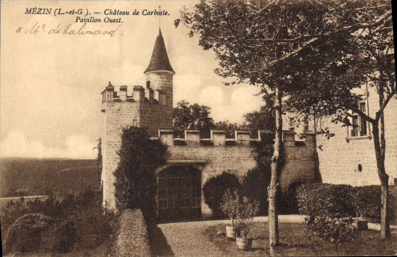 Mézin (L.-et-G.) — Château de Carboste. Pavillon Ouest. — Éditeur : Lévy Frères