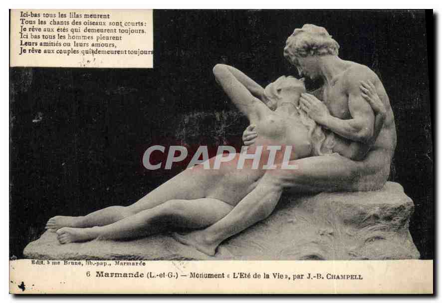 CPA Marmande L et G Monument L'Ete de la Vie Champell