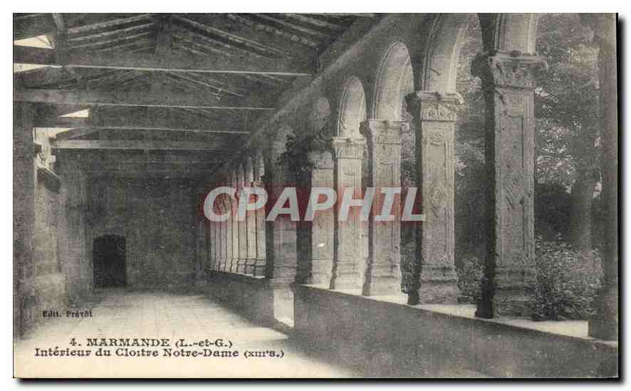 CPA Marmande L et G Interieur du Cloitre Notre Dame 