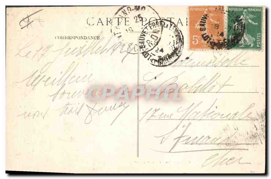 Bonaguil — Le Château XVᵉ siècle (M. H.) côté couchant — Phototypie Bessot et Guionie, Berre — Verso