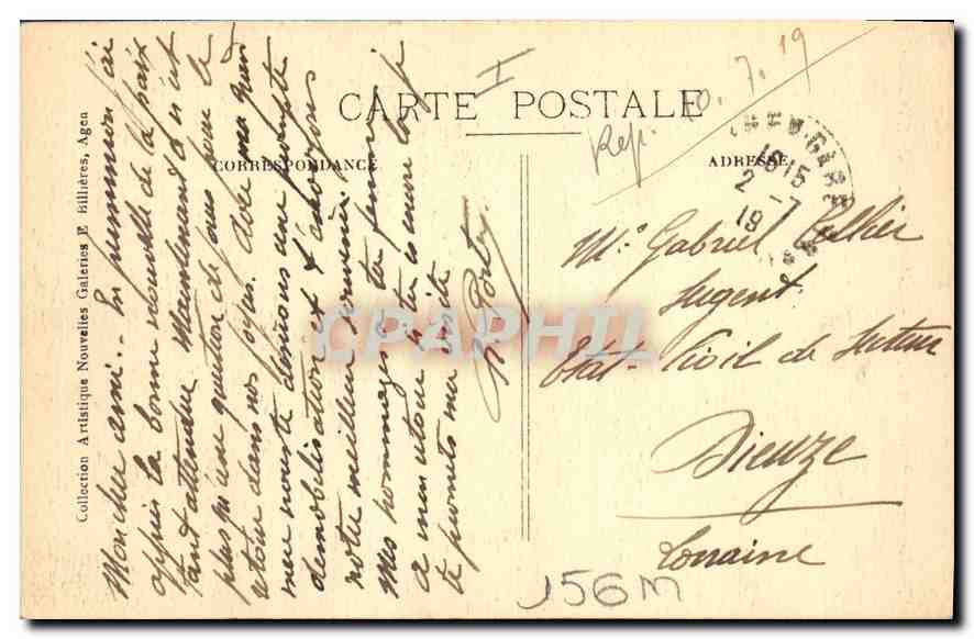 CPA Bonaguil Lot et Garonne Le Chateau  — Rückseite