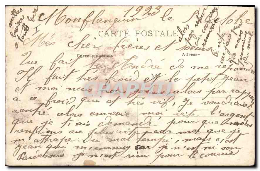 CPA Lot et Garonne Le Chateau de Bonaguil Monument historique  — Back