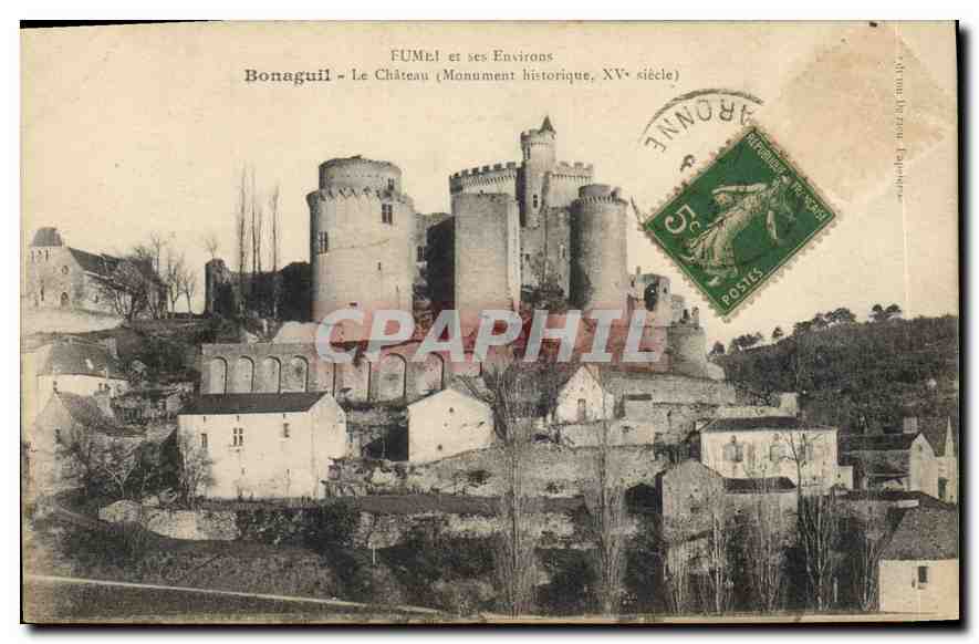 CPA Fumel et ses Environs Bonaguil Le Chateau Monument historique 