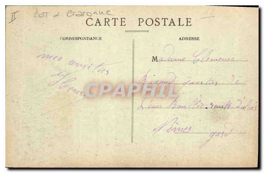 CPA Fumel et ses Environs Bonaguil Le Chateau Monument historique  — Rückseite
